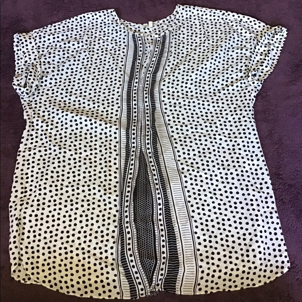 Max Studio polka dot blouse